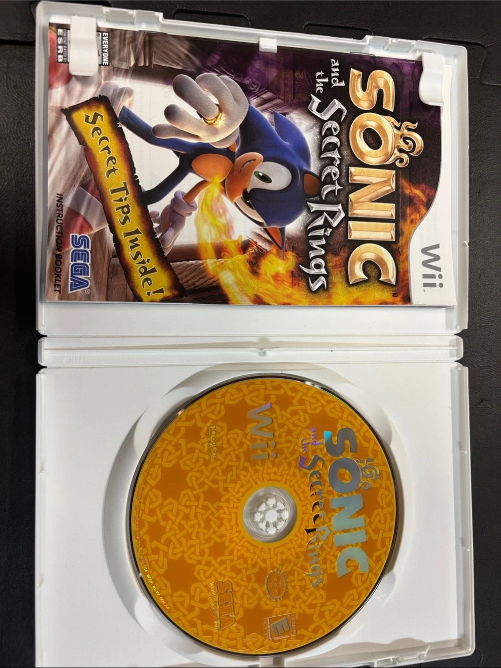 Sonic and the Secret Rings (Wii) - Blue Game Case